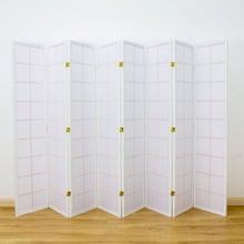 Zen 8 Panel Rice Paper Room Divider